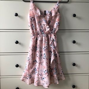 pink floral dress